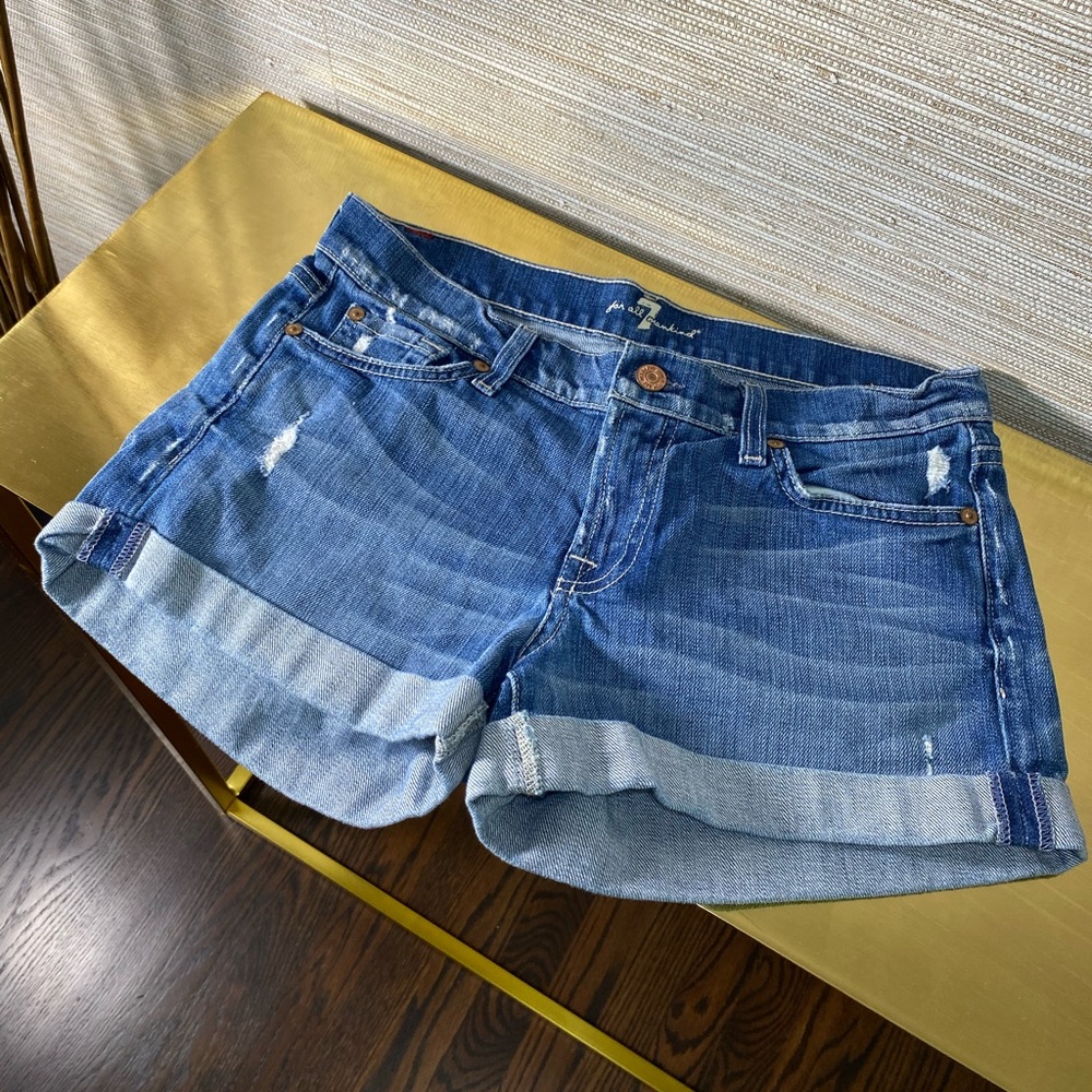 7 For All Mankind Denim Shorts